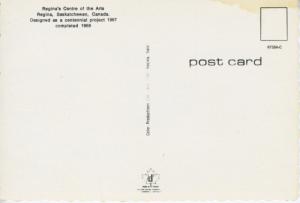 Centre of the Arts Regina SK Sask Vintage Postcard D17