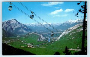 BANFF, Alberta, Canada ~ SULPHUR MT GONDOLA SKI LIFT c1960s  Postcard