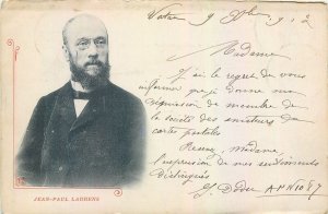 Historical figures French painter and sculptor Jean-Paul Laurens 1902 postcard