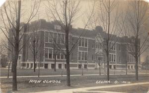 F33/ Celina Ohio RPPC Postcard 1909 High School Building 