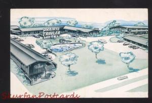 BLOOMINGTON ILLINOIS ROUTE 66 PRAIRIE TRAVLER MOTEL OLD ADVERTISING POSTCARD