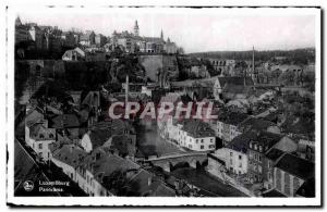 Old Postcard Luxembourg Panorama
