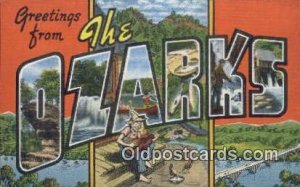 Ozarks, MO, USA Large Letter Town Unused 