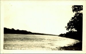 RPPC Mississippi River Monticello Minnesota Real Photo Postcard