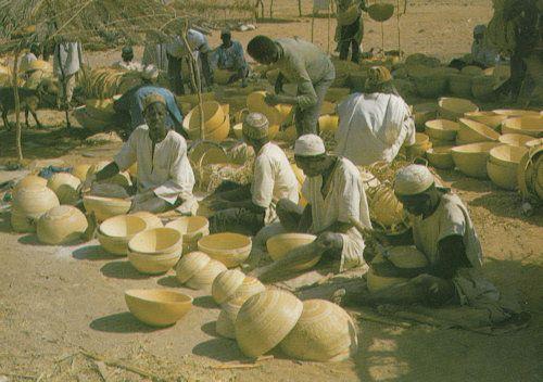 Calabash Carvers at Katsina Market Nigeria Africa Postcard