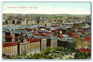 c1910 Panorama Von Smichow Und Prague Czech Republic Posted Antique Postcard