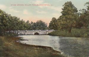 Illinois Bloomington Stone Bridge In Miller Park