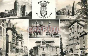 Postcard Modern Church our lady the great holy temple jeans Poitiers