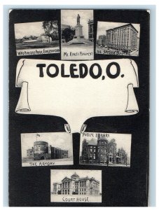 c1905 Multiview Of Toledo Ohio OH Unposted Vintage Postcard 