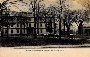 Springfield, Massachusetts - The Barracks of the United States Arsenal - c1905