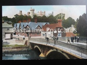 Early PC - ARUNDEL, Bridge & Castle - showing 'J.SALTER' corner shop