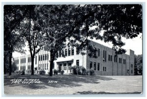 c1940's High School Building Campus Sac City Iowa IA RPPC Photo Vintage Postcard