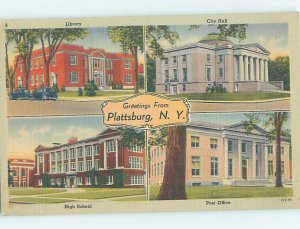 Pre-Chrome HIGH SCHOOL SCENE Plattsburgh New York NY AG6545