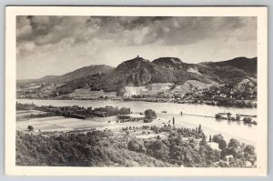 Germany The Rhine with DrachenFels And Small Town Godesberg Postcard A26