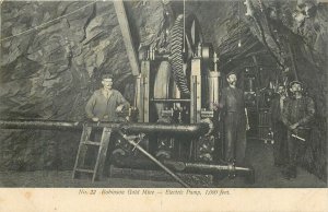 South Africa Johannesburg Robinson deep gold mine electric pump engineering 1910 