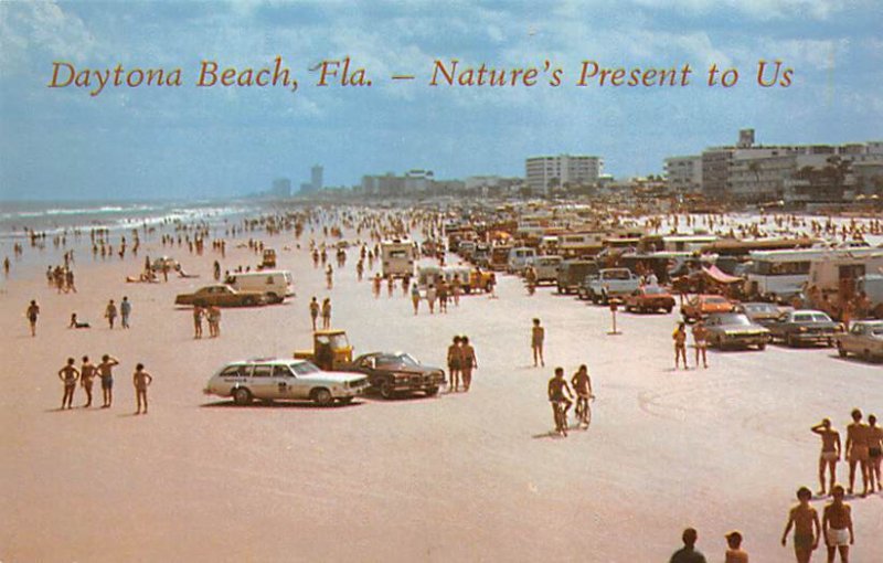 Beach Scene Nature's Present to Us - Daytona Beach, Florida FL  