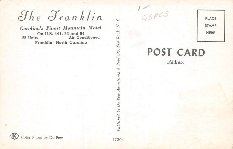 Franklin, North Carolina, The Franklin Motel, AA360-2