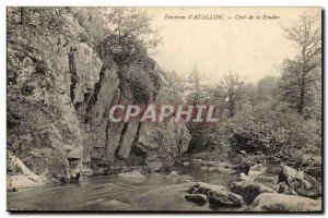 Surroundings of & # 39Avallon Old Postcard Crot lightning