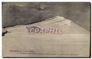 Old Postcard Mont Ventoux Vaucluse The North Peak in the snow