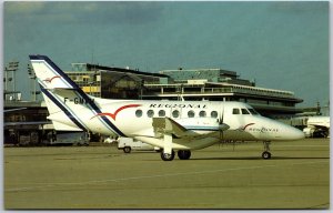 Airplane Regional Airlines BAe Jetstream Super 31 F-GMVM MSN 979 Orly Postcard
