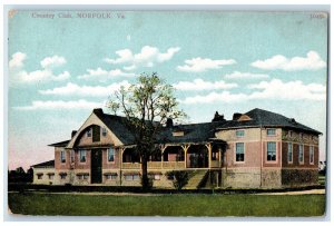 c1910 Country Club Norfolk Virginia VA Antique Unposted AC Bosselman Postcard