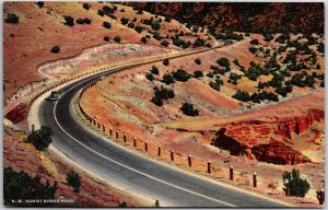 Highway U.S. 66 Through Tijeras Canyon New Mexico NM Sandia Mountains Postcard