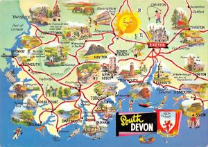 B101965 south devon map cartes geographiques   uk