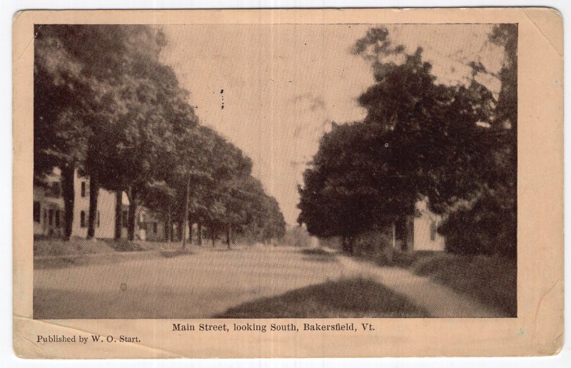 Bakersfield, Vt, Main Street, looking South