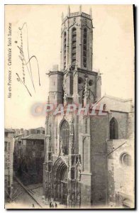 Old Postcard Aix en Provence Doors Cathedrale Saint Sauveur