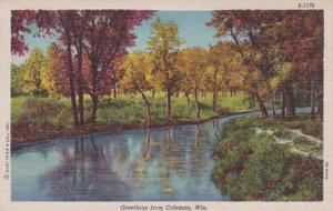 Wisconsin Greetings From Coleman 1942 Curteich