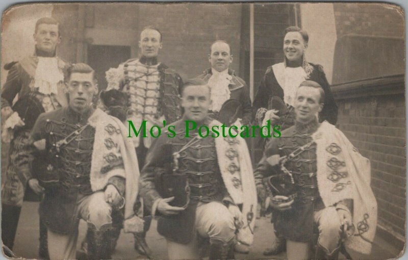 Ancestors Postcard - Group of Soldiers, or Men Dressed up as Soldiers  RS26686