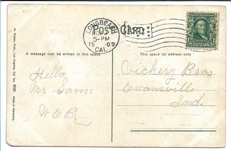 Long Beach, CA - Pavilion and Wharf - 1909