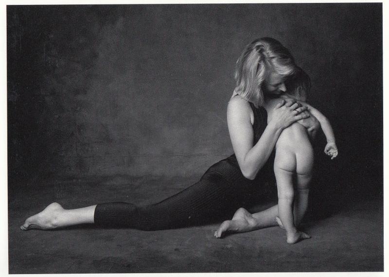 Baby With Three Legs Yoga Optical Illusion Photo Postcard