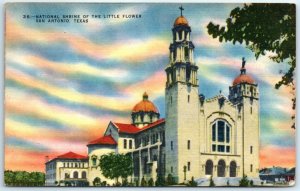 Postcard - National Shrine of the Little Flower - San Antonio, Texas