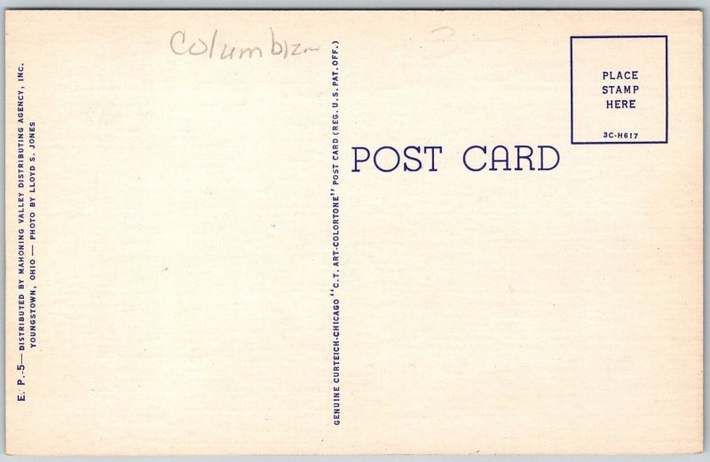 East Palestine Ohio 1940s Postcard US Post Office