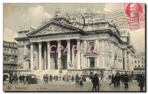 Old Postcard Brussels Stock Exchange