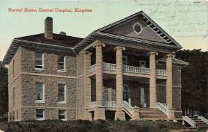 Nurses' Home, General Hospital, Kingston, Ontario, Canada, Early Postcard, Used