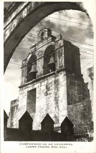 dominican republic, TRUJILLO, Campanario de la Catedral (1962) RPPC Postcard