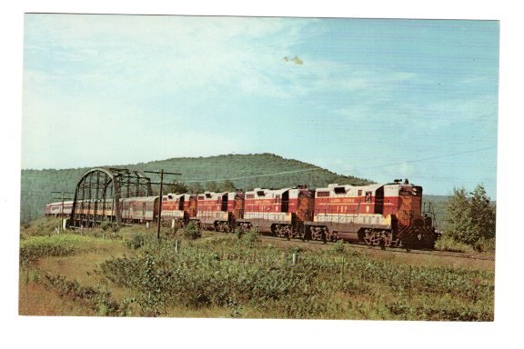 Algoma Central Railway Train on Bridge, Searchmont, Ontario