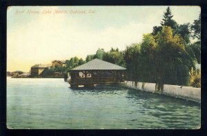 Early Oakland, California/CA Postcard, Boat House On Lake Merritt