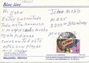 Mazatlan, Mexico. Beaches.  Used with postage.