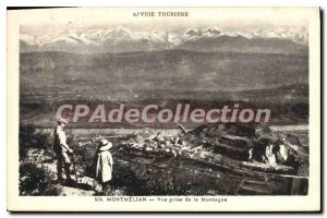 Postcard Old Savoie Tourism Montmelian shooting Mountain