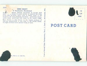 Chrome MAP ON POSTCARD Milwaukee Wisconsin WI AH4010