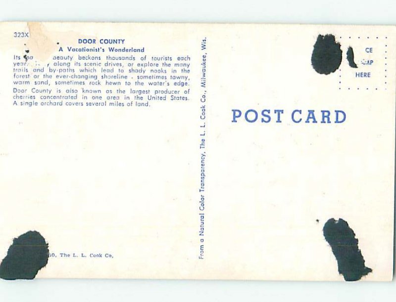 Chrome MAP ON POSTCARD Milwaukee Wisconsin WI AH4010