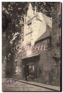Vire Old Postcard Gothic Maison du 16eme