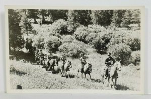 Rppc Horseback Riding Sportsland Valley Ranch Winter Park Colorado Postcard N20