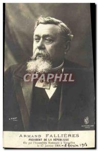 Postcard Old Armand Fallieres Presient of the Republic