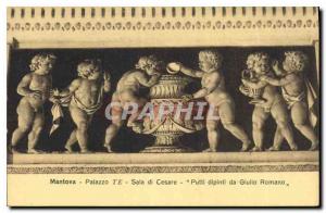 Postcard Former Mantova Palazzo di Sala Cesare Putti dipinti da Giullo Romano