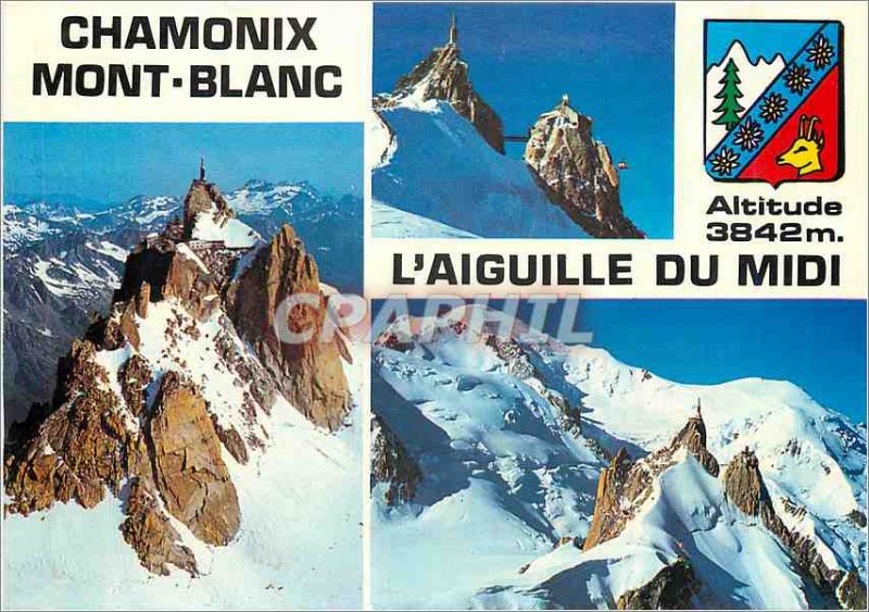 Modern Postcard Chamonix The Aiguille du Midi