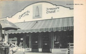 EDWARDS TREASURE CHEST REHOBOTH BEACH DELAWARE POSTCARD (c. 1920s)